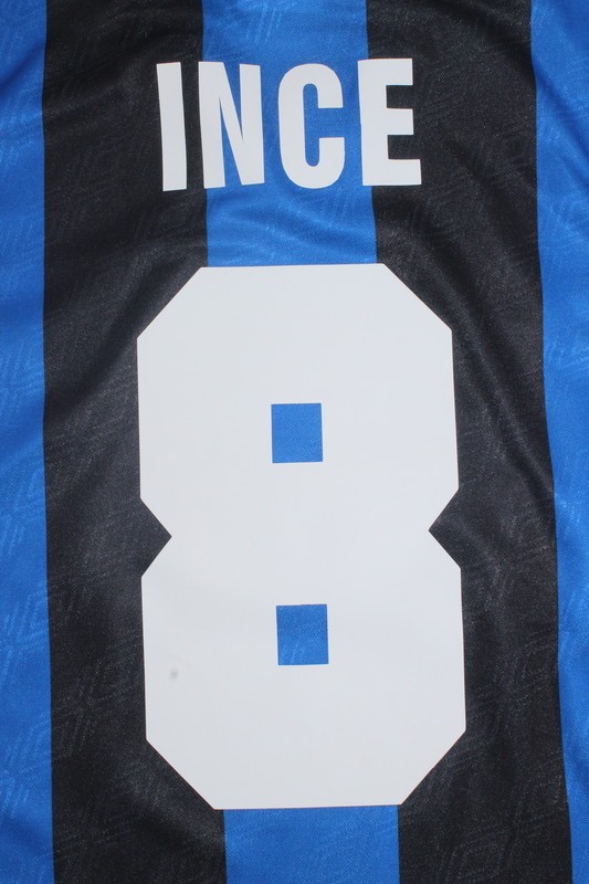 Retro Jersey 1995-1997 Inter Milan INCE 8 Home Soccer Jersey Vintage Football Shirt
