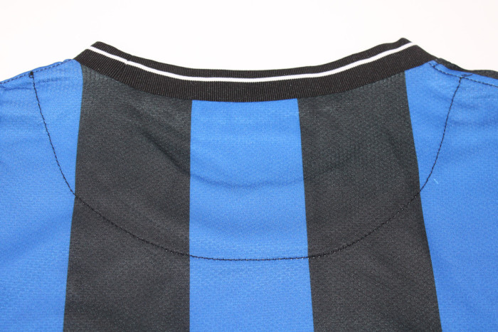 with Scudetto+UCL Patch Retro Jersey Inter Milan 2009-2010 Home Soccer Jersey
