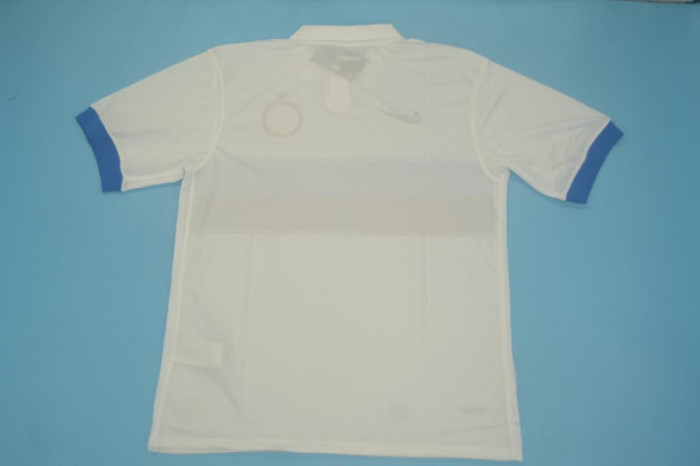 with Scudetto+UCL Patch Retro Shirt Inter Milan 2009-2010 Away White Soccer Jersey Vintage Football Shirt