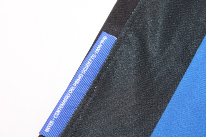 with Scudetto+UCL Patch Retro Jersey Inter Milan 2009-2010 Home Soccer Jersey