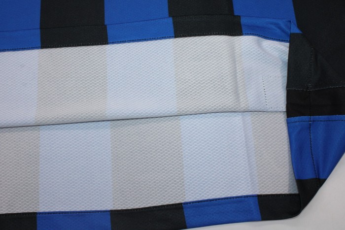 with Scudetto+UCL Patch Retro Jersey Inter Milan 2009-2010 Home Soccer Jersey