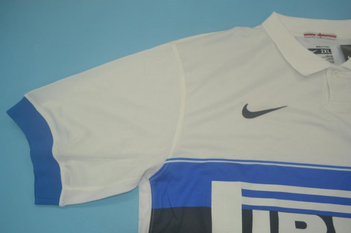 Retro Shirt Inter Milan 2009-2010 Away White Soccer Jersey Vintage Football Shirt