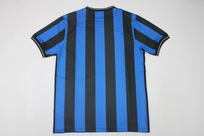 with Scudetto+UCL Patch Retro Jersey Inter Milan 2009-2010 Home Soccer Jersey