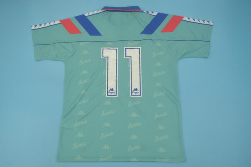 Retro Jersey 1992-1995 Barcelona 11 Away Soccer Jersey Vintage Football Shirt