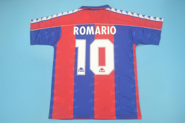 Retro Jersey 1992-1995 Barcelona 10 ROMARIO Home Soccer Jersey