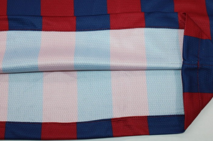 with LFP Patch Retro Jersey 2013-2014 Barcelona MESSI 10 Home Soccer Jersey Vintage Football Shirt
