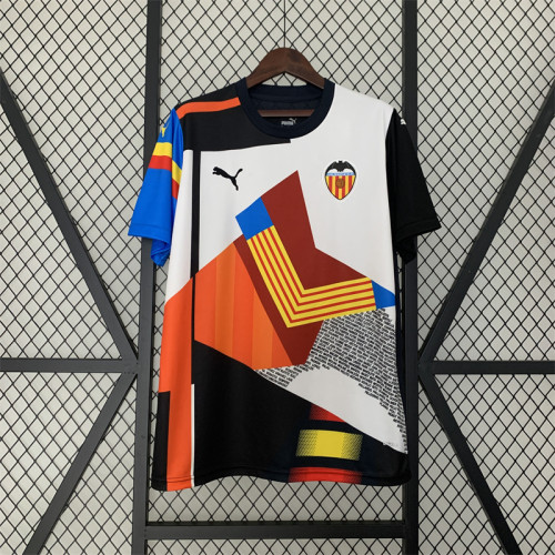 Fan Version 2023-2024 Valencia Colorful Soccer Jersey