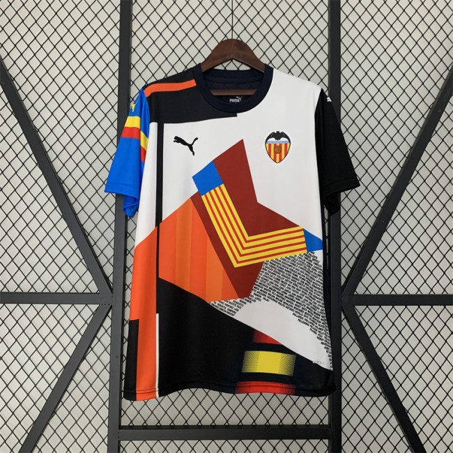 Fan Version 2023-2024 Valencia Colorful Soccer Jersey