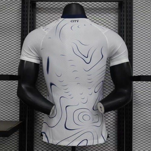 Player Version 2024-2025 Manchester City Away White Football Shirt Man City Soccer Jersey