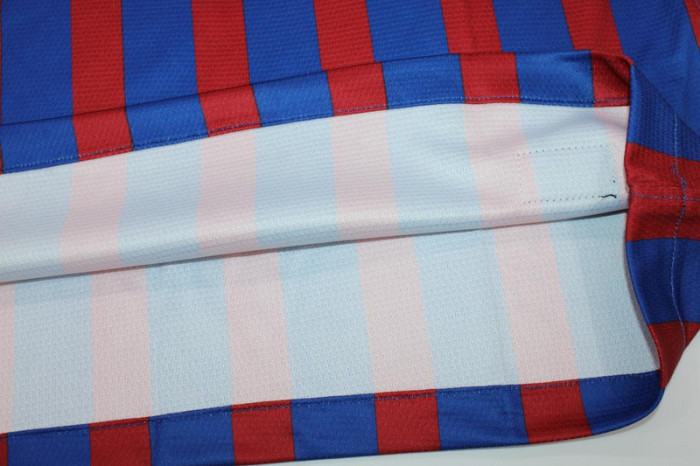 with Golden FIFA+UCL Patch Retro Jersey 2011-2012 Barcelona Home Soccer Jersey