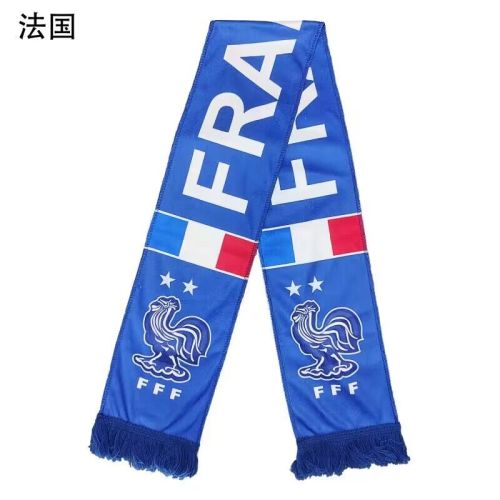 France Blue Soccer Scarf