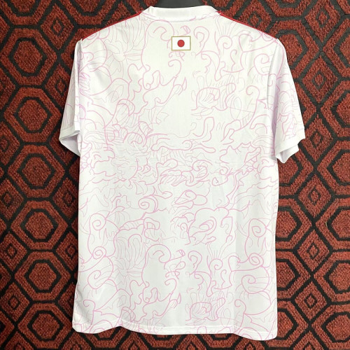 Fan Version 2024 Japan White/Pink Soccer Jersey Football Shirt