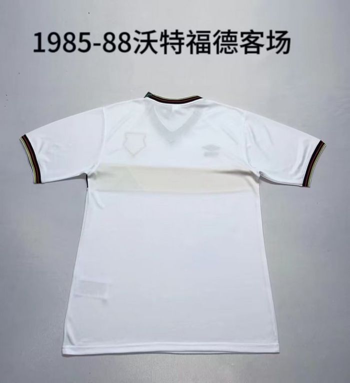Retro Jersey 1985-1988 Watford Away White Soccer Jersey Football Shirt