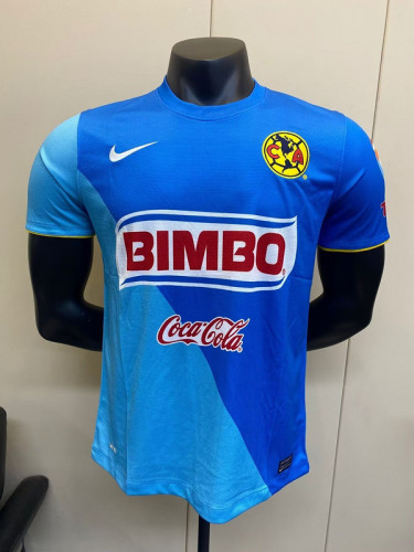 Retro Jersey 2013-2014 Club America Aguilas Third Away Light Blue Soccer Jersey