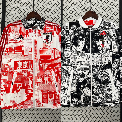 2024 Japan Comic Version Soccer Reversible Windbreaker Jacket