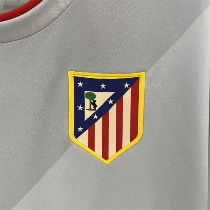 Retro Jersey 2013-2014 Atletico Madrid Away Grey Vintage Soccer Jersey