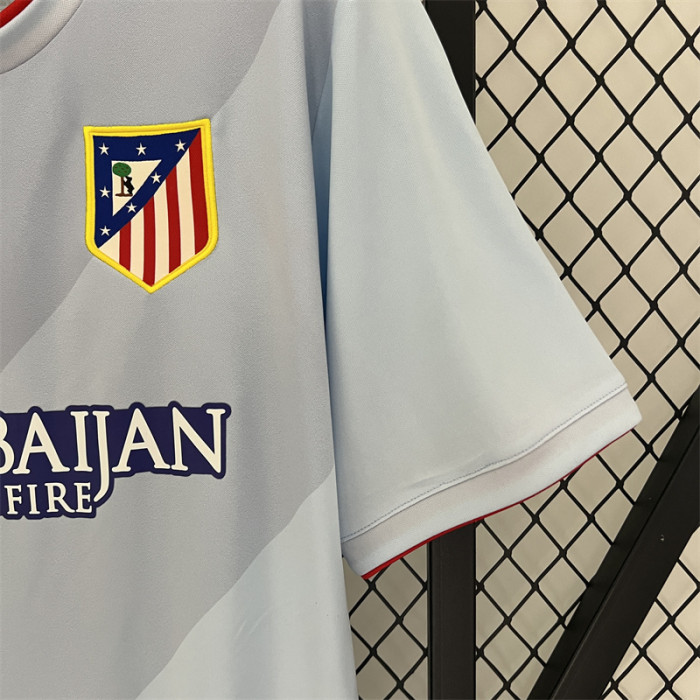 Retro Jersey 2013-2014 Atletico Madrid Away Grey Vintage Soccer Jersey