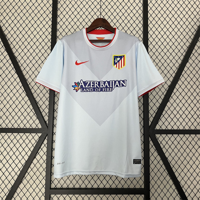 Retro Jersey 2013-2014 Atletico Madrid Away Grey Vintage Soccer Jersey