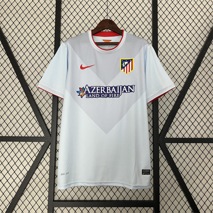 Retro Jersey 2013-2014 Atletico Madrid Away Grey Vintage Soccer Jersey