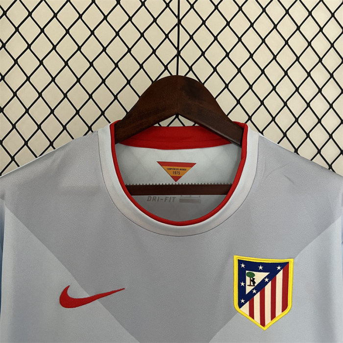 Retro Jersey 2013-2014 Atletico Madrid Away Grey Vintage Soccer Jersey