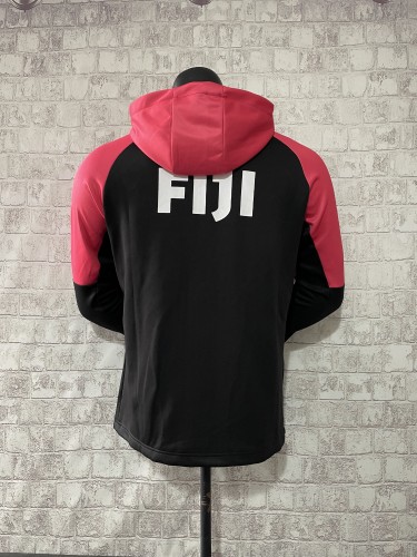 2024 Fiji Black/Pink Rugby Jacket