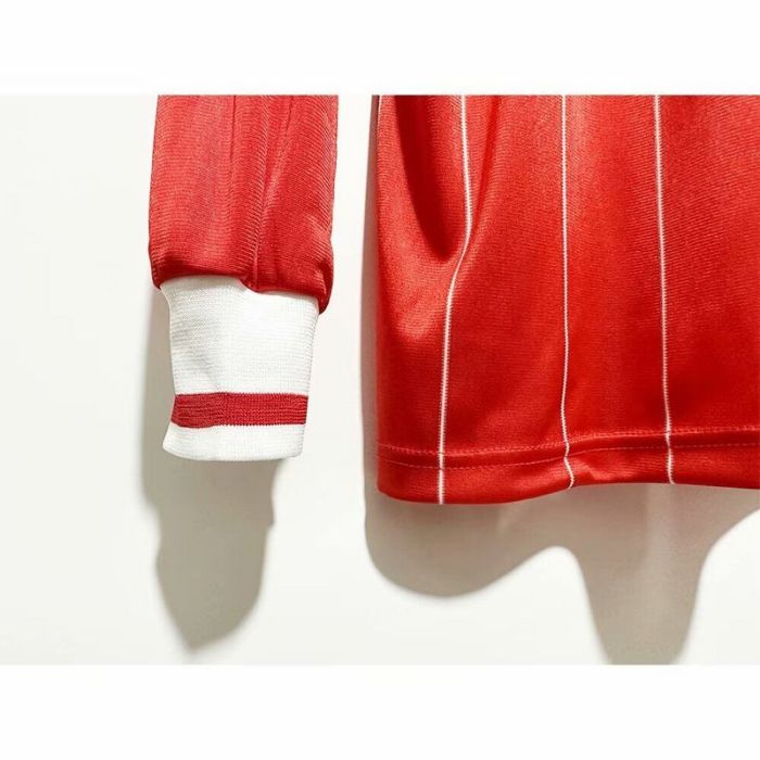 Long Sleeve Retro Jersey 1982-1983 Liverpool Home Soccer Jersey Vintage Football Shirt