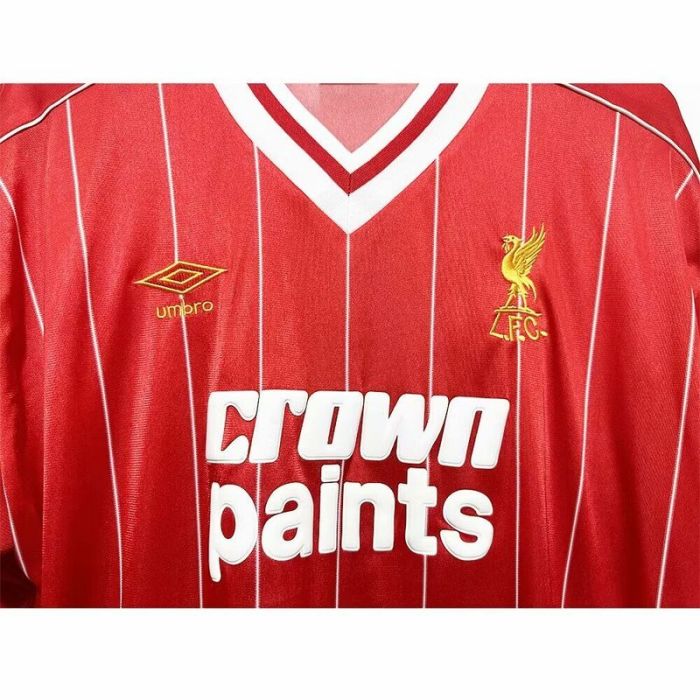 Long Sleeve Retro Jersey 1982-1983 Liverpool Home Soccer Jersey Vintage Football Shirt