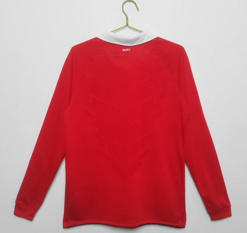 Long Sleeve Retro Jersey 2010-2011 Manchester United Home Soccer Jersey