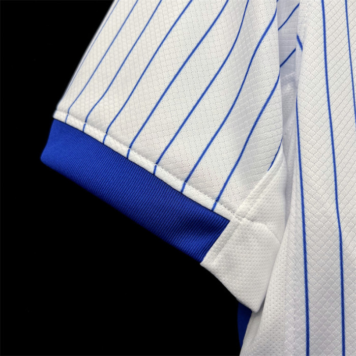 Fan Version 2024 France Away White Soccer Jersey Football Shirt
