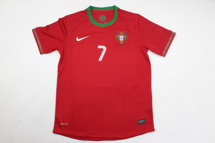 Retro Jersey 2012 Portugal RONALDO 7 Home Soccer Jersey Vintage Football Shirt