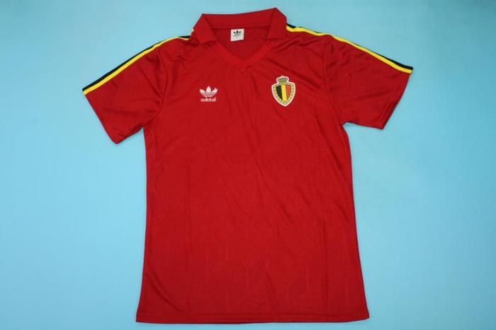 Retro Jersey 1986 BEL Home Soccer Jersey Vintage Football Shirt
