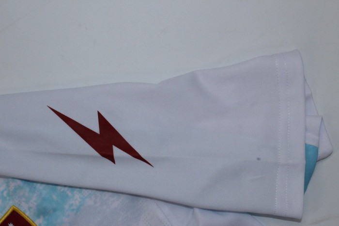 with Serie A Patch Fan Version 2023-2024 US Salernitana 1919 CANDREVA 87 Away White Soccer Jersey