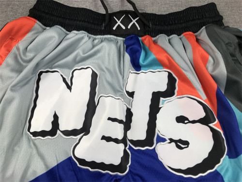 with Pocket 2024 Brooklyn Nets NBA Shorts City Edition Colorful Basketball Shorts