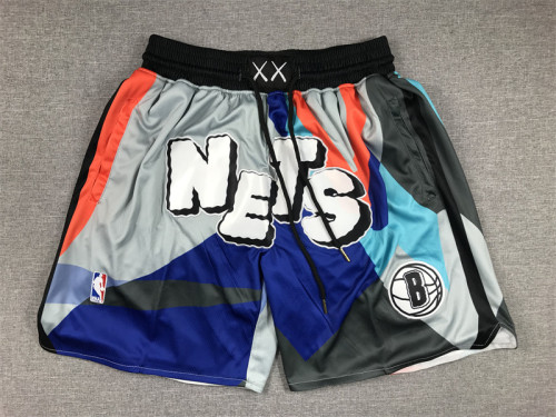 with Pocket 2024 Brooklyn Nets NBA Shorts City Edition Colorful Basketball Shorts
