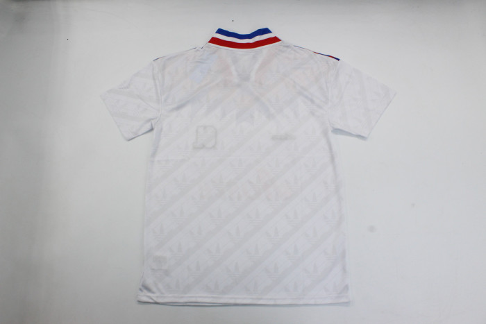 Retro Jersey 1995-1996 Lyon RIVENET 8 White Soccer Jersey Vintage Football Shirt