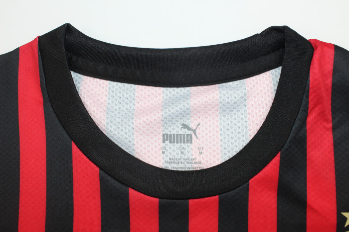 Fan Version 1660-1899 AC Milan 120th Edition Home Soccer Jersey AC Futbol Shirt
