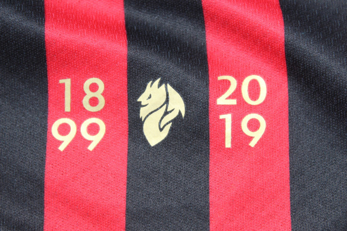 Fan Version 1660-1899 AC Milan 120th Edition Home Soccer Jersey AC Futbol Shirt