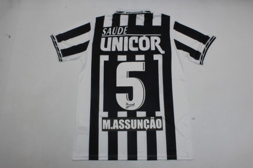 Retro Jersey 1996 Santos 5 M.ASSUNCAO Away Soccer Jersey Vintage Football Shirt