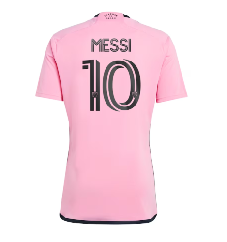 Fan Version 2024-2025 Inter Miami Home Soccer Jersey MESSI 10 SUAREZ 9 SERGIO 5 JORDI ALBA 18 Football Shirt