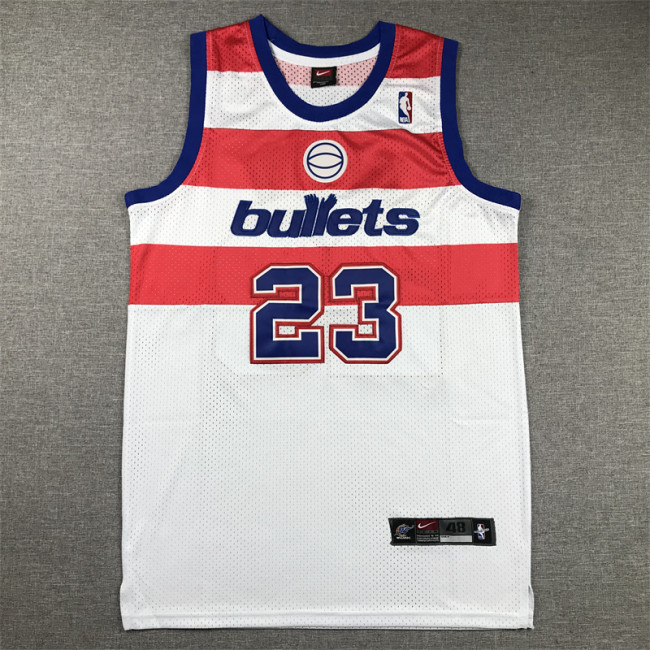 Washington Wizards 23 JORDAN White/Red NBA Jersey Basketball Shirt