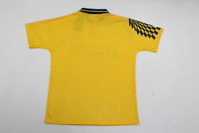 Retro Jersey 1992-1995 TOT Away Yellow Soccer Jersey Spurs Vintage Football Shirt