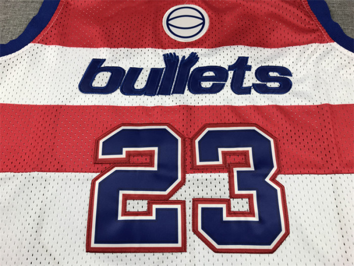 Washington Wizards 23 JORDAN White/Red NBA Jersey Basketball Shirt