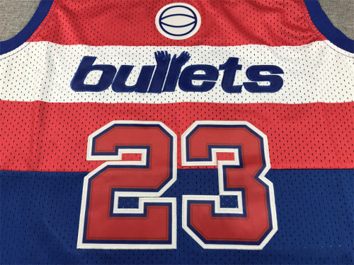 Washington Wizards 23 JORDAN Blue/Red/White NBA Jersey Basketball Shirt