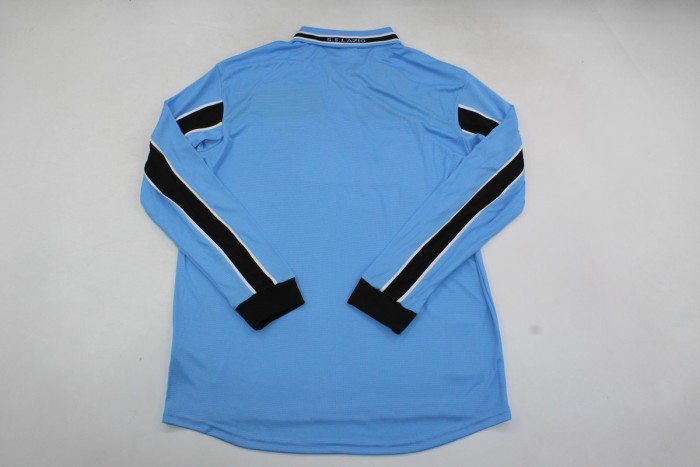 Long Sleeve Retro Jersey 1998-2000 Lazio Home Soccer Jersey Vintage Football Shirt
