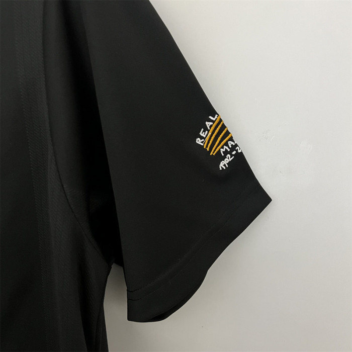 Retro Jersey 2002-2003 Real Madrid Away Black Soccer Jersey Vintage Real Football Shirt