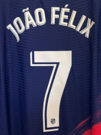 Joao Felix 7 Lettering for Atletico Madrid 2021-2022 Jersey