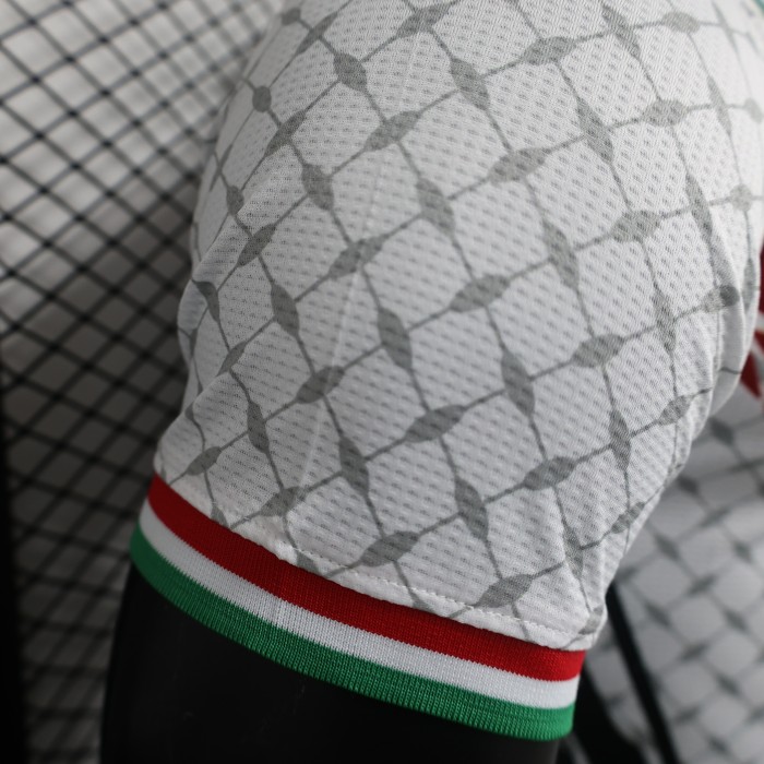 Player Version 2024 Palestine Away White Soccer Jersey