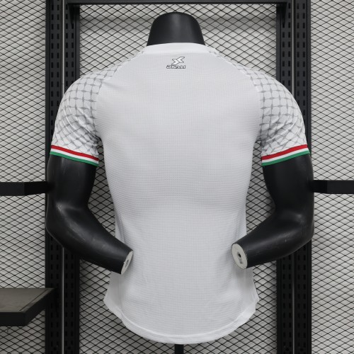 Player Version 2024 Palestine Away White Soccer Jersey