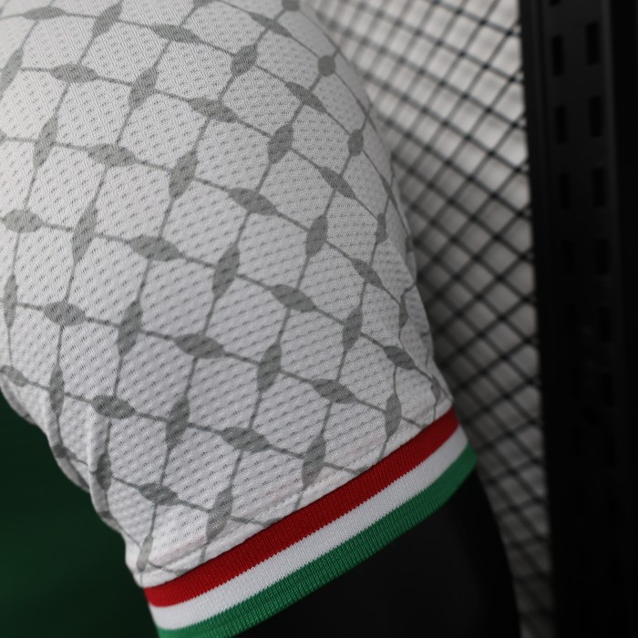 Player Version 2024 Palestine Away White Soccer Jersey