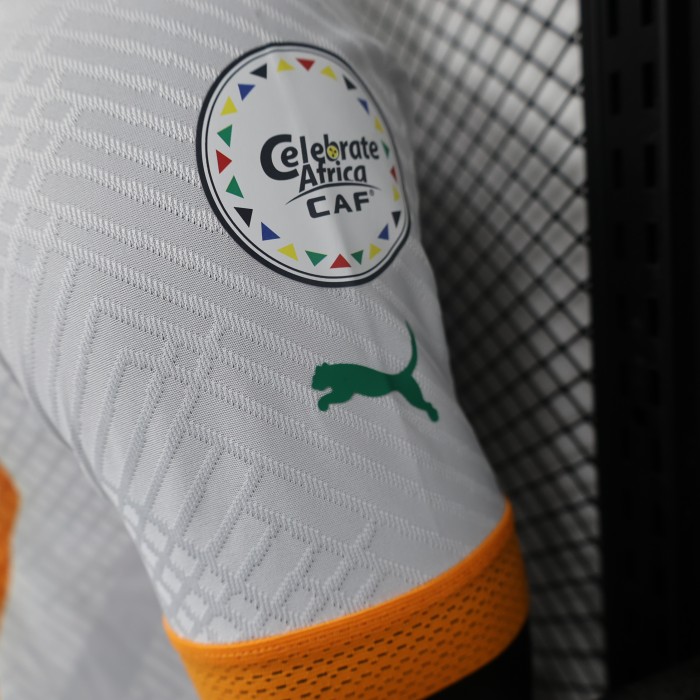 with 3 Stars+African Cup Patch 2024 Player Version Ivory Coast Football Shirt Côte d'Ivoire White Soccer Jersey